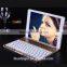 2016 Best seller Backlit Aluminium alloy Bluetoth keyboard case for iPad Air2&ipad Pro with smart cover