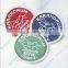 Personal custom soccer woven fabric badges labels for clothing