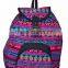Jacquard Acrylic Fabric Backpack Bag