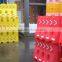 Highly visible traffic safety plastic road barrier