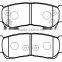 semi-metal BRAKE PAD MD8343M for Japanese vehicles                        
                                                Quality Choice