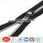 high quality rubber puller silver teeth open end nylon zipper
