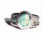 925 sterling silver gemstone opal ring