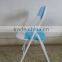 Metal folding chair with PVC cushion seat