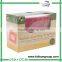 Rectangular paper card mini packaging box with window