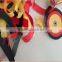 Sport events promo frisbee confetti crepe paper streamer