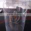 Big discount clear cylinder acrylic storange box with hinged lid acrylic donation box with higed lid