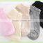 South Korea hot selling spring short tube sweet pure color mesh cotton socks for girls
