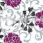Dark color flower designs polyester fabric for home textile