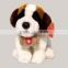 Promotional customized St. Bernard Puppy Dog Stuffed Animal Plush Kids Handstand Dog Toy