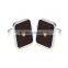 Special Rose Wood Cufflinks with Crystal