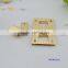 Light Gold zinc alloy rectangle handbag lock