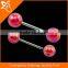 Multicolor Straight Industrial Barbell For Ear Piercing