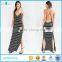 South African Elegant With Sexy Party Plunge Back Striped Maxi Dress