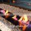 Temperature display screen fireplace
