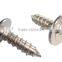 Six lobe countersunk head with a pin Stainless steel Security Screw