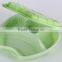 1000ml 4 compartment folding disposable plastic lunch box/disposable bento box /folding fast food box /disposable food container