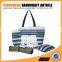 Navy color stripe paper straw beach bag