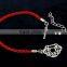 Bangkok hot sale red rope with gold zircon accessories fashion jewellery for women