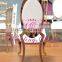 commercial hotel furniture golden banquet chairs with stainless steel legs