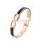 2016 Summer Style Rose Gold Plated Infinity Bangles Jewelry for Women