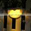 6 PCS LED Motion Sensor Boundary Wall Lamp Lighting Waterproof LED Solar Garden Light Outdoor
