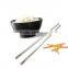 304 Material Stainless Steel Chopsticks in Blister Card of 4pairs