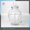 Hot Sale Clear Glass Container Round Glass Drink Dispenser Round Glass Beverage Dispenser With Tap