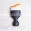 2016 New Arrival Hot Sell Flat Handle Color Tip Curved Contour Brush