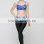 Amazing sexy girl wear full printed plus size sports bra &yoga bra panty set