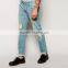2015 stretch slim jeans ripped abrasions slimmer fit design ripped jeans men JXQ1056                        
                                                Quality Choice