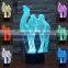 3D Optical Night Light Camel 7 RGB Light Colors 10 LEDs AA Battery or DC 5V Mixed Lot