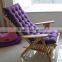Wooden Sun Lounger &Steamer Chair Cushion