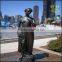 European woman bronze sculpture square garden landscape sculpture