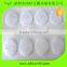 1" diameter white hook and loop adhesive circles