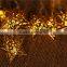 Indoor and Outdoor decorative Exquisite Golden Pentagram Star Christmas LED String Light