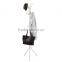3-Tier Metal White Coat Hat Rack Hall Tree Stand with 11 Hooks