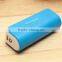 2015 Hot Selling High Quality OEM 2600mAh Colorful Universal Power Bank