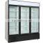 1500L 3 Doors Display Commercial Refrigerator T Climate for Supermarket