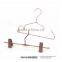 100ps/box rose gold metal cilp hanger for kid cloth