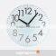 DEHENG mirror numbers glass wall clock