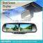 Multiple display mirror- backup camera display rearview mirror with three LCD monitors for trucks