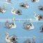elegant swan print imitation memory fabric for jacket down jacket