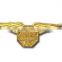 Custom custom design high quality military navy uniform bullion wire cap badge