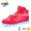2016 The Newest Man Boot High Neck Shoes For Men LED Light Up Shoe