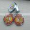 beautiful personalized promotinal tinplate pocket badge mirror/tinplate mirror cosmetic with box