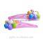 polymer style clay Kids Hair Clips Accessories Smiling Flower style hair clips