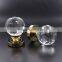 gold finish clear zinc alloy glass door handles