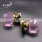 luxury shining door locks handle zinc ping crystal door handles
