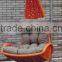 Steel PE Wicker Swing Chair